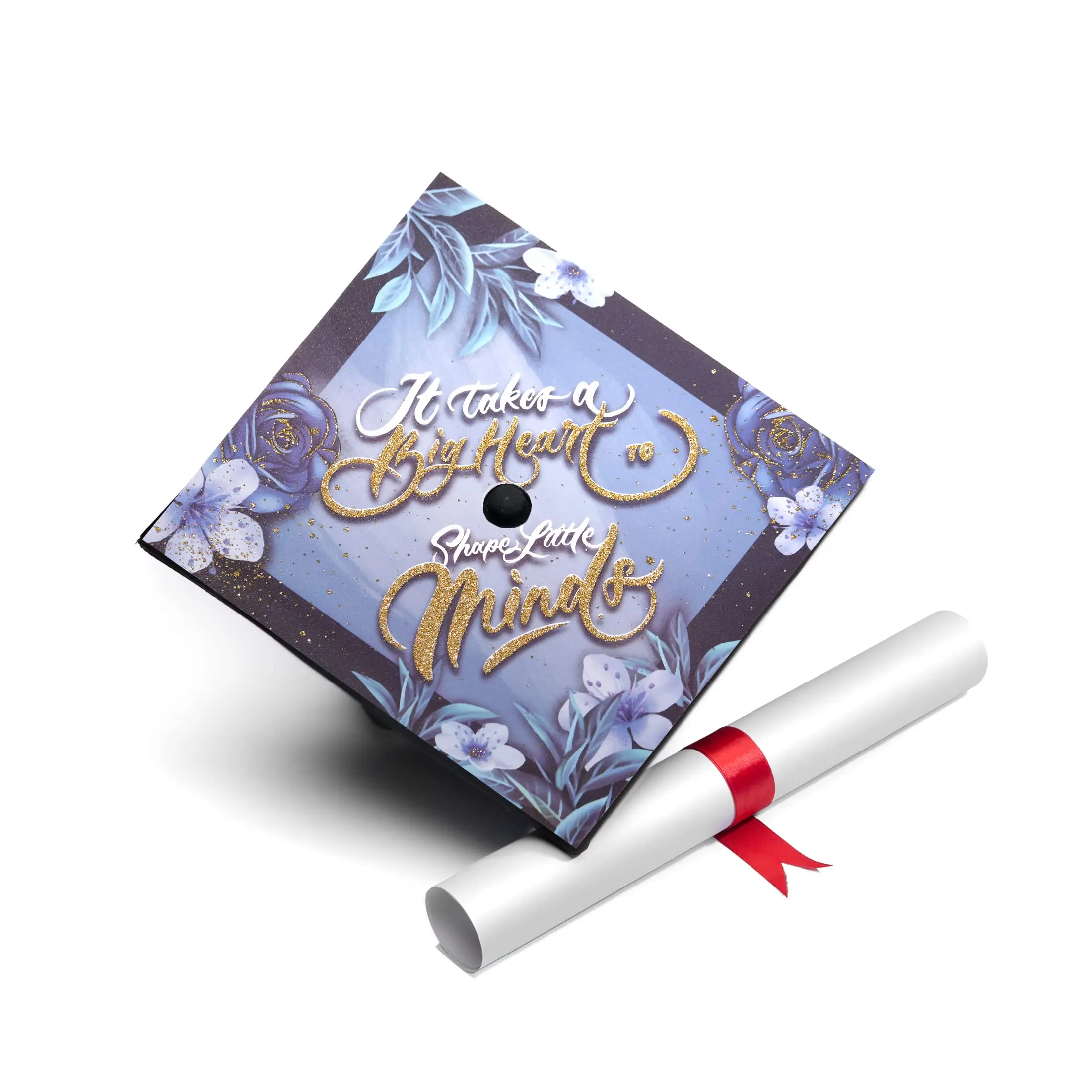 Once Upon A Time Graduation Cap Topper 2023 Graduation Gift Graduation Cap Decorations Handmade, It takes a big heart to shape little minds