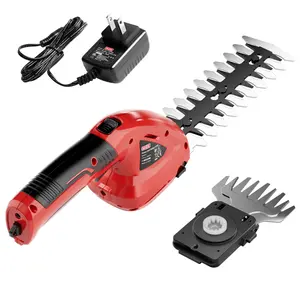 MZK Handheld 2-in-1 Grass Shears & Hedge Trimmer – Lightweight 7.2V Cordless Cutter with Charging Kit