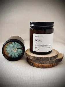 Ocean Grace Soy Wax Candle. Decor Fragrance. Small batch candles