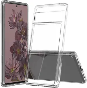 Clear Case for Google Pixel 7 Pro, Aquaflex Semi-Flexible TPU [Shock Absorbing] Transparent Phone Cover for Pixel7 Pro