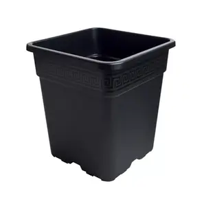 Gro Pro Square Pot, 5 gal, 12 inch, Black