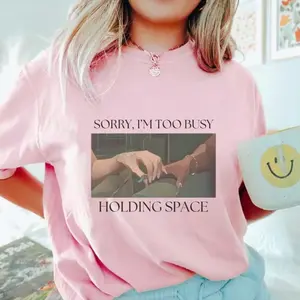 Wicked Shirt Sorry Too Busy Holding Space Ariana Cynthia Finger Hold Defying Gravity Meme Wicked Movie gift Broadway shirt Glinda Elphaba