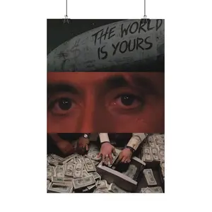 Scarface Canvas Print Poster Tony Montana  Classic Gangster Movie Art Mural Decoration Unique Creative Wall Art Decoration game poster, collectible gift, movie lover poster, player poster, suitable for bedroomliving room, Perfect Gift