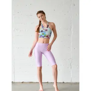 Women's Long Shorts (lined) - Lavender *FINAL SALE*