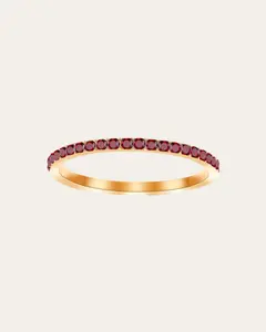 Gold Dainty Birthstone Rings