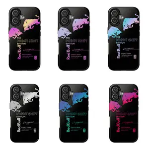 Re5bull Energy Drink Inspired "Night Shift" Red Bull Edition Case - Reflective Holographic Design for iPhone 17 - 11 Pro Max Plus Mini X XR XS 7 8 Plus