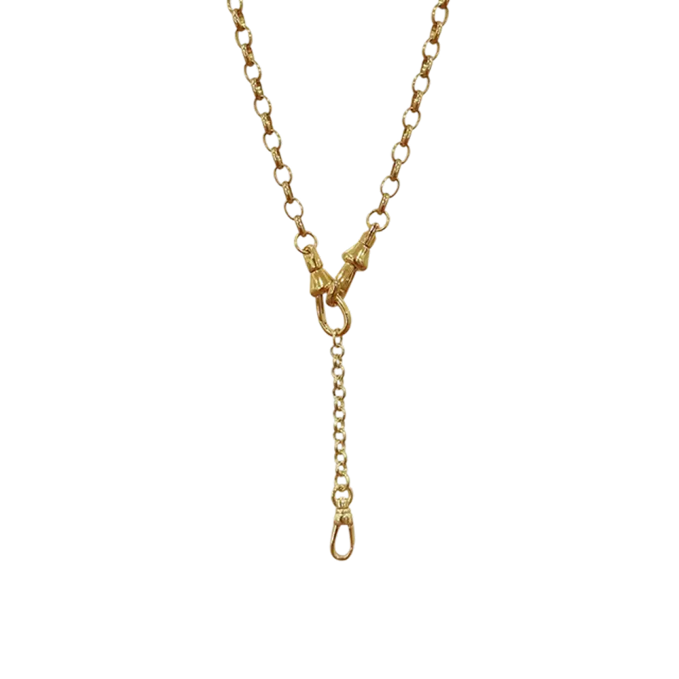 Rolo Charm Chain Lariat