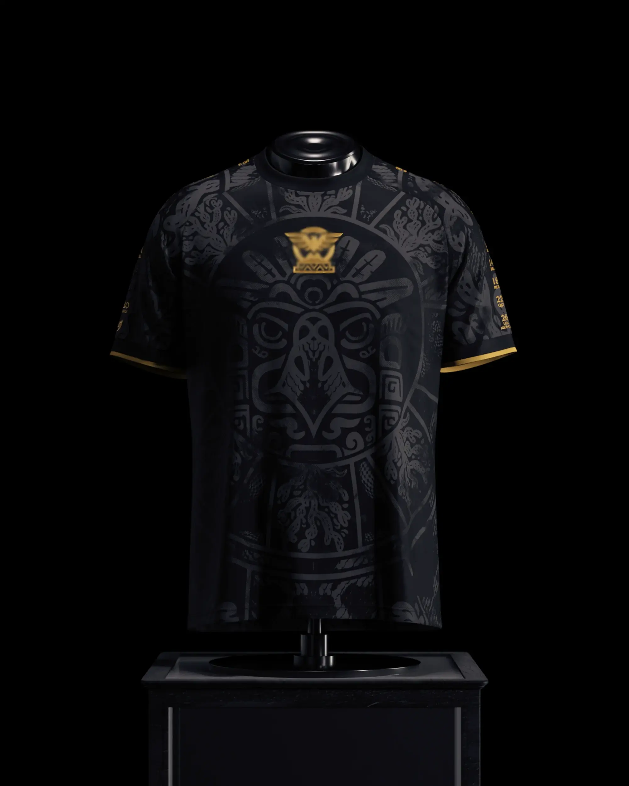Aztec Shirt 3D Mexico Aztec Pattern All Over Print T-Shirt Menswear Top