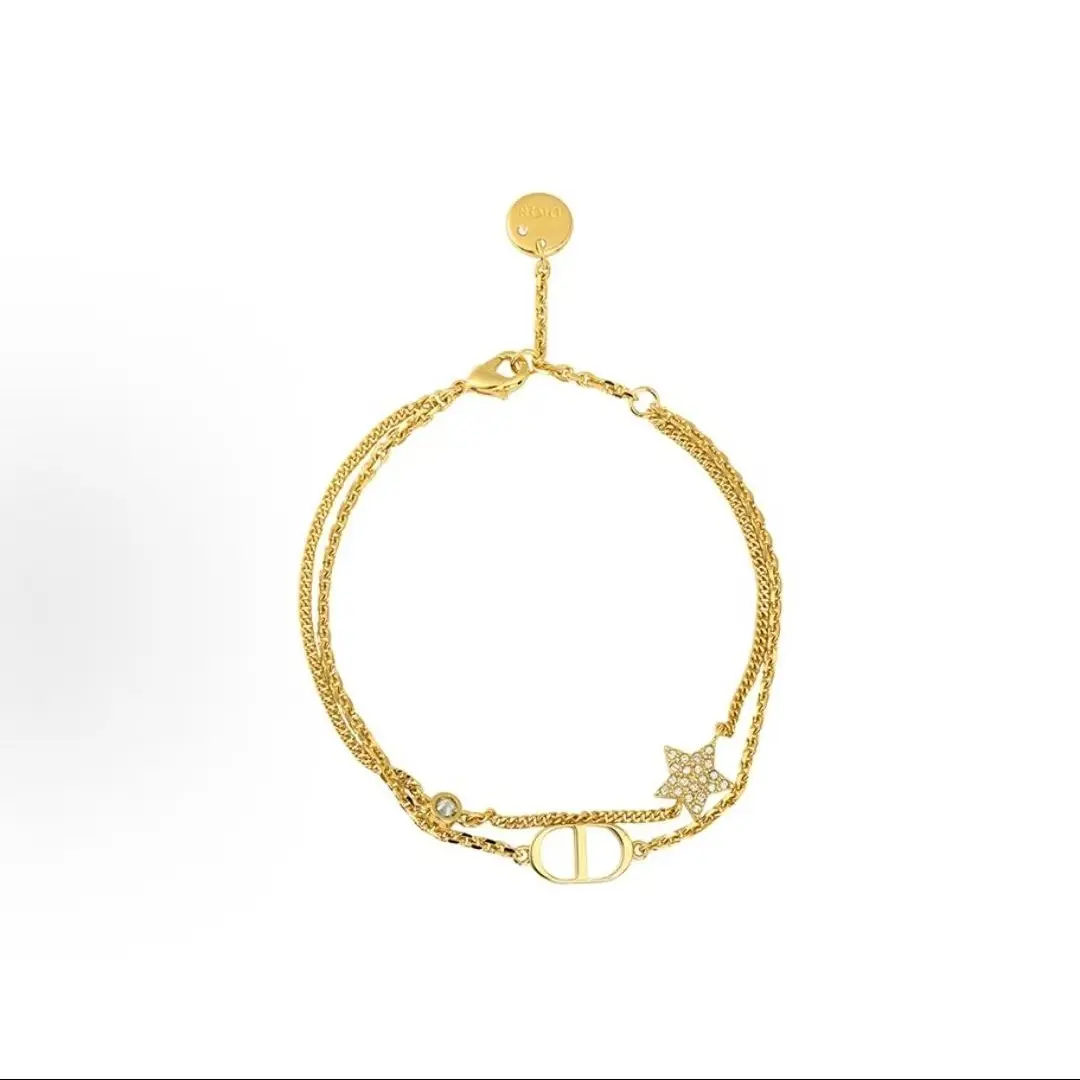 Pre-owned Brand new Dior Petit CD Double Bracelet