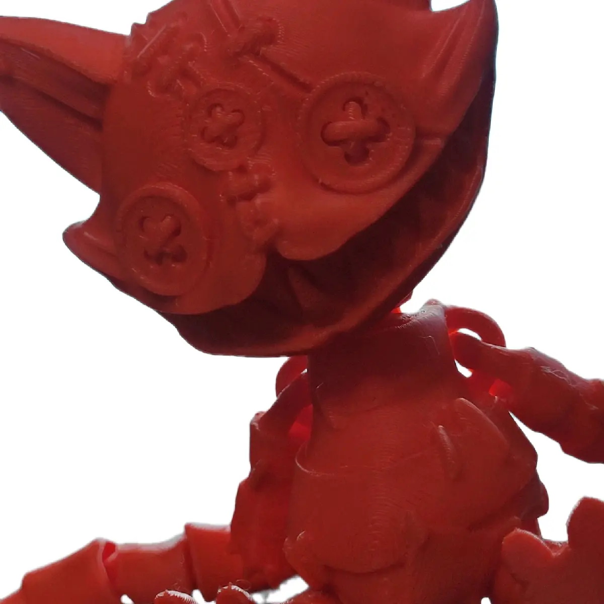 Creepy Articulated Stuffed Cat