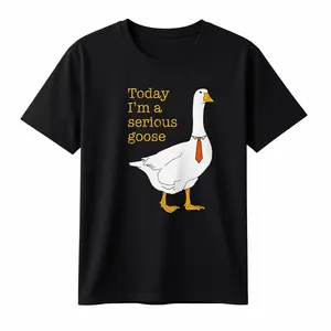 Today I'm A Serious Goose Funny Silly Goose Graphic Quote Vintage Men's T-Shirt