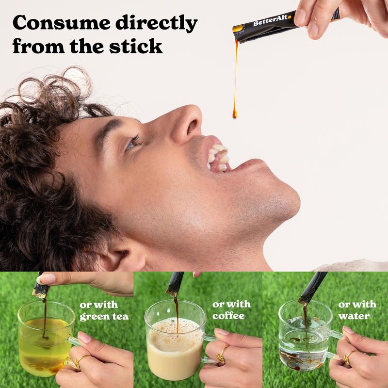 BetterAlt Shilajit Honey Sticks Variety Pack | Caramel, Cinnamon & Classic |  Lab-tested for Purity | Helps Support Energy & Stamina | 2-Month Pack