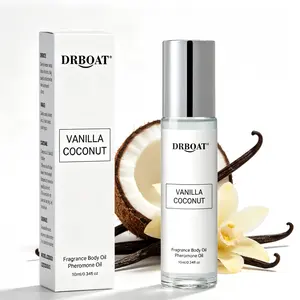 10ml Vanilla Coconut Pheromone Oil - Cream Subtle Perfume Oil, Original Eau de Toilette, Fragrance Oil Traveling or Dating Bathroom Use.