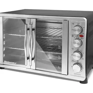 Elite Gourmet Double Door Oven with Rotisserieand Convection