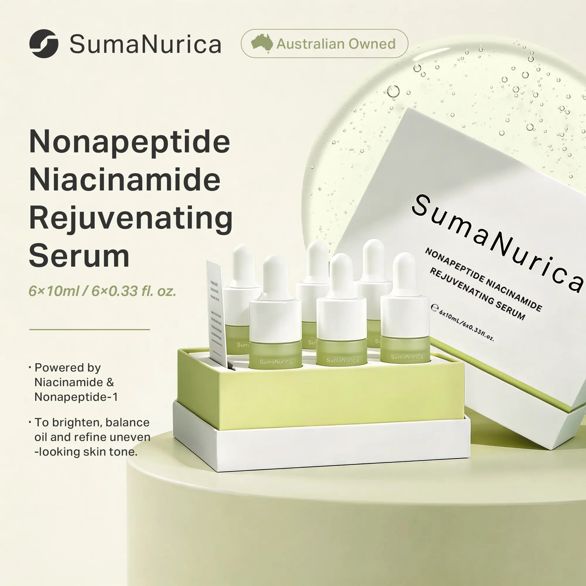 [SumaNurica] Nonapeptide Niacinamide Rejuvenating Serum – Brighten & Refine Skin Tone