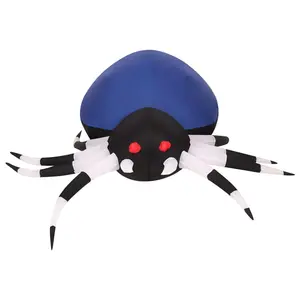 Haunted Hill Farm 6' Inflatable Blue Spider