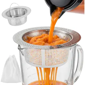 Pulp Strainer for Nama J2 Cold Press Juicer -- 304 Stainless Juice Strainer Suitable for Nama J2 Juicer Secondary Fine Filter Accessories