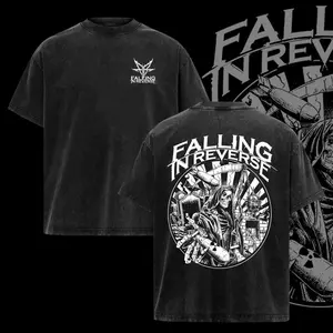 Vintage Retro Falling in Reverses T-Shirts Men Logo Crazy Cotton T-Shirt 2 sided , Falling in Reverse Shirt , Rock Band Shirt, Rock Music Lover Shirt, Vintage Band Shirts Casual Comfort Cotton Fabric Fit Top , Top Men's and Women's Clothing .