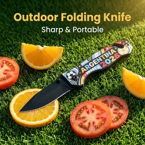 Limited Edition Themed Printed Camping Pocket Fruit Cutlery - Mini Multi-Tool, Adventure, Compact Multi-Tool, Folding Blade, Portable Camping Cutlery - Lightweight EDC Folding for Hiking, Father’s Day Souvenir Gifts, Mini Multi-Tool Cutlery