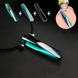 2pcs Anime Cartoon Tsunade Necklace The First Generation of Renzhuli Resin Drip Handmade Personalized Necklace Pendant