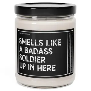Army Graduation Gift, Basic Training Graduation Gift For Soldier, New Soldier Gifts, Military Brat Graduation Gift For Friend, Funny Candle