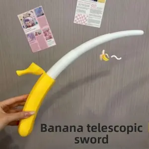 3D Printed DIY Banana Extending Sword, Round Moon Banana Extendable Sword, Smooth Creative Gift, Unique Fun New Banana Sword