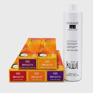June Special Kuul 5-Color Reflect Permanent Hair Dye with Free 29.41 Fl Oz 20V Peroxide