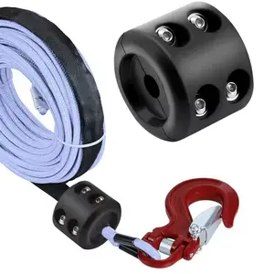 Cable Truck Utv Atv Universal Winch Rope Stopper, Rubber Winch Rope Protector, Durable Cable Management Accessory