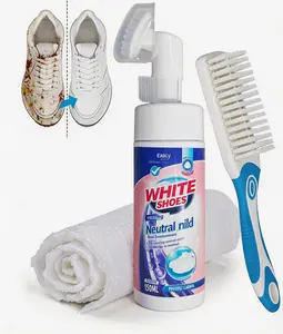 Footwear cleaning kit—includes waterless cleaner, shoe brush, and polishing cloth; suitable for various types of footwear, including sneakers, full-grain leather shoes, and rubber shoes.
