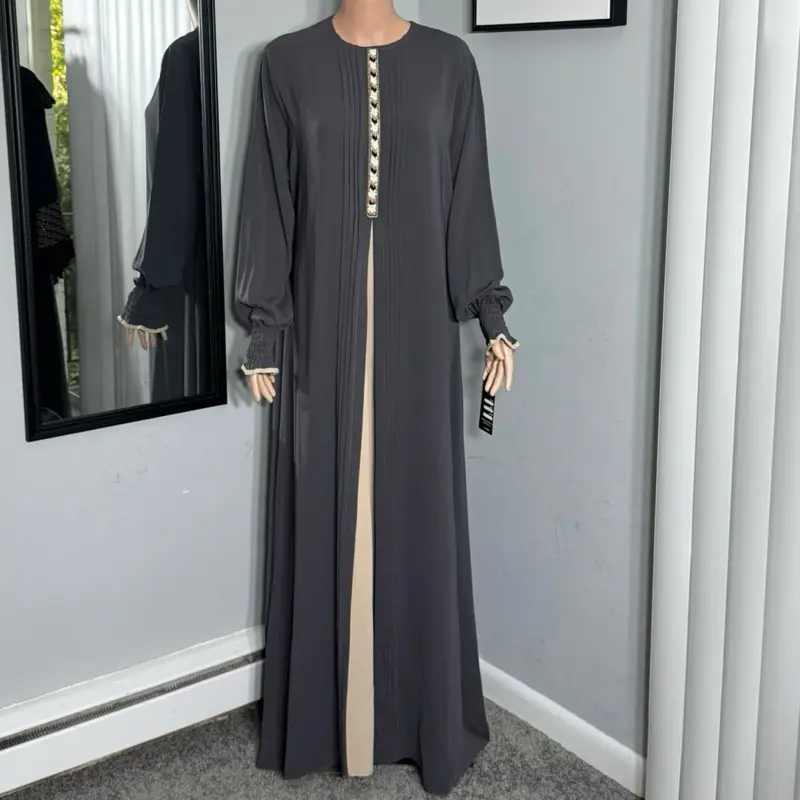 Women's Islamic Turkish Crepe Abaya with Scarf, Modest Fashion Inspo