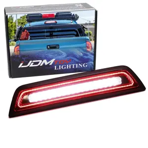 iJDMTOY Dark Red Lens Race Car Style Strobe Featured LED High Mount Third Brake/Clearance Light Assembly For 2016-23 Toyota Tacoma 4-Door Double Cab