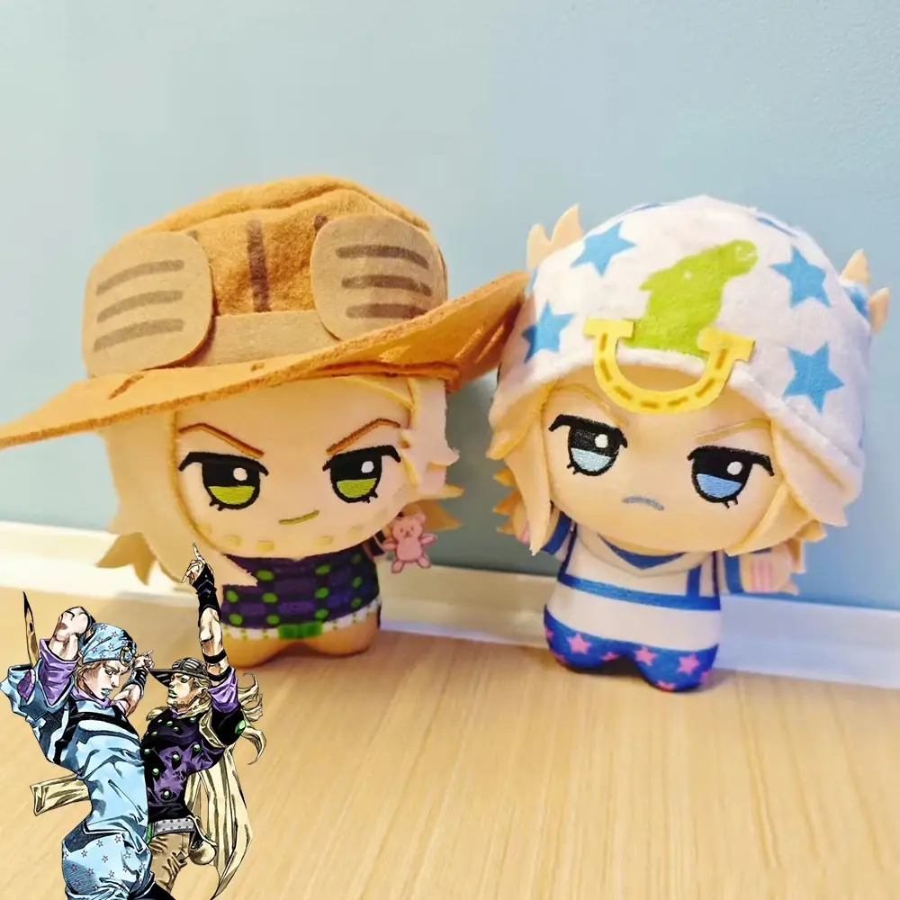 Anime JOJO Steel Ball Run Cosplay Johnny Joestar Gyro Zeppeli Dolls Room Decoraton Christmas Prop