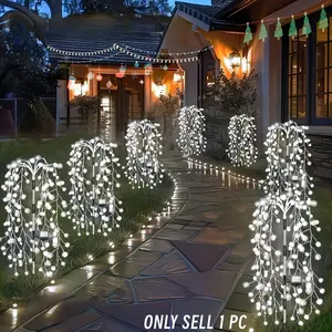 Solar Powered Fireworks Light, 1pc Outdoor Garden & Patio Decoration with 8 Lighting Modes, Garden Decoration Light for Outside, Solar Garden Lights, Outdoor Decorative Lights, Yard Lighting