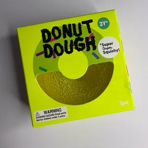 Donut Dough Squishy Toy, Soft Stress Relief Fidget Toy for Kids, Cute Decorative Item