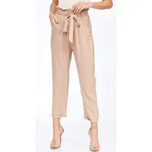 Taupe Paper Bag Pants