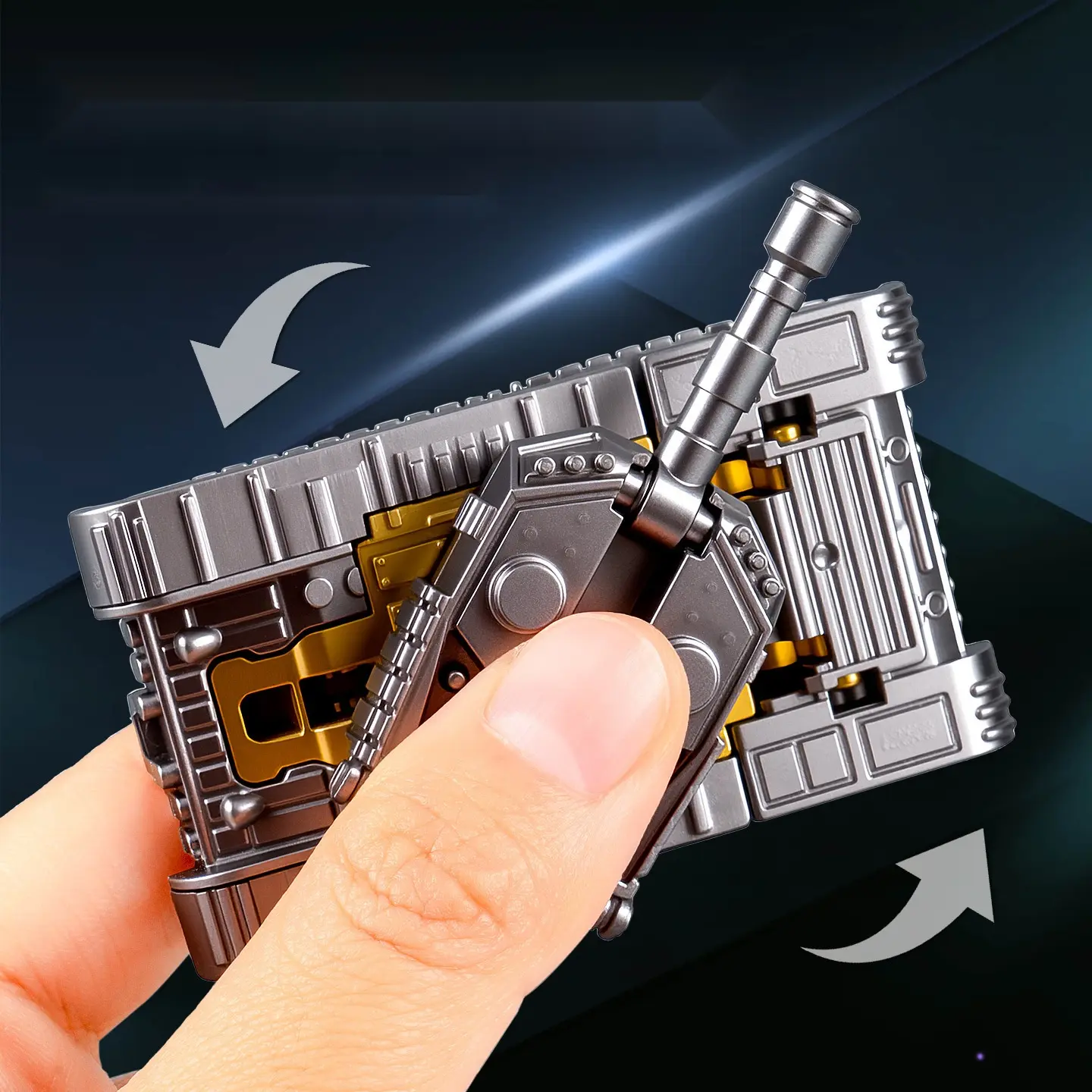 Transform Tank Spinner Toy - Fidget Finger Gyro Stress Relief Decompression Spinning