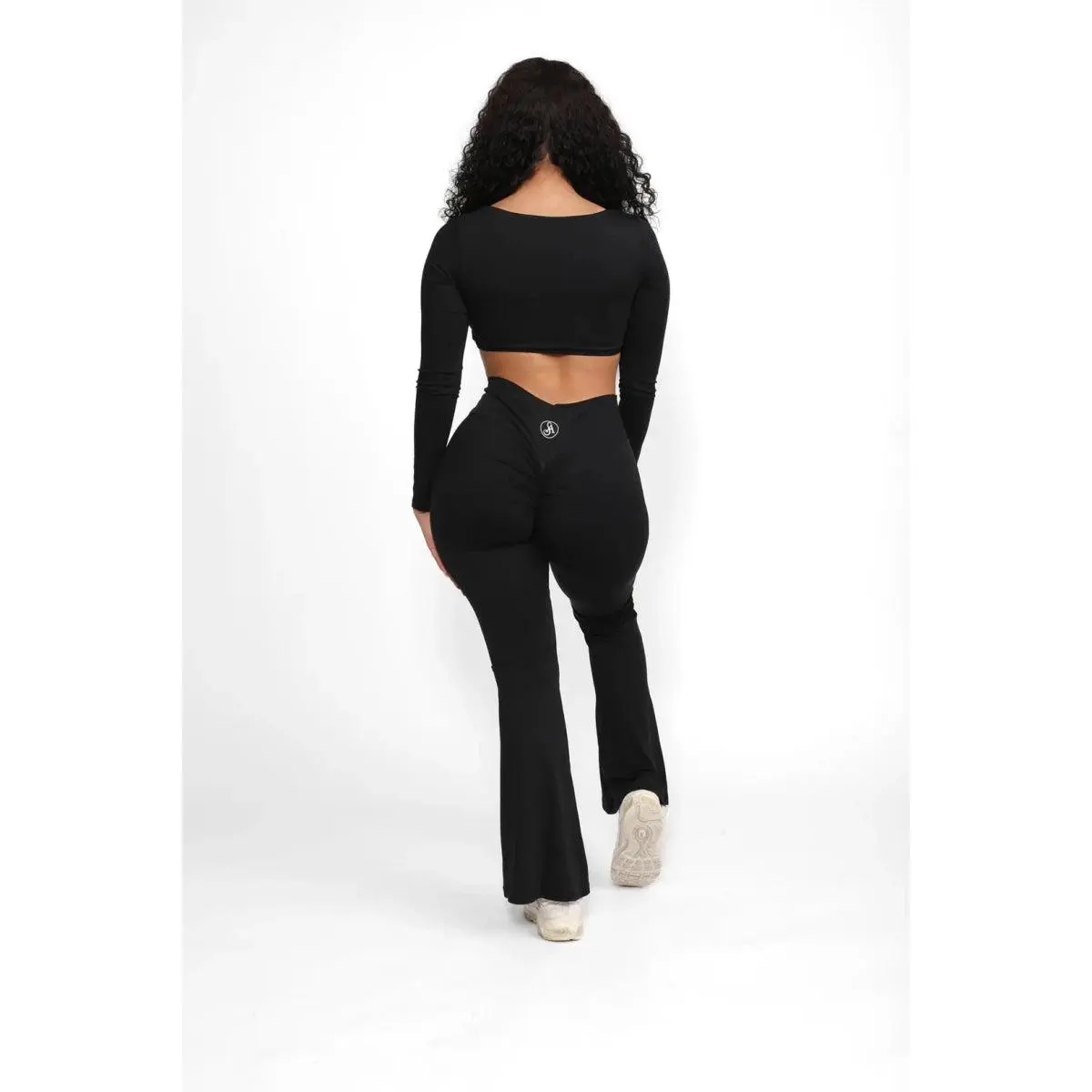 Elevate Flare Leggings Nylon Spandex - Comfortable Fit, Versatile Style, Ideal for Everyday Wear