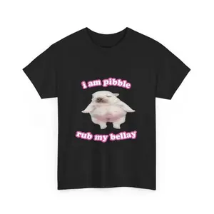 Pink Pibble T Shirt, Dog Meme Tee, Baby French Bulldog, Brainrot, Gen Z Meme, Silly Cute Shirt, Looks Good, Feels Better
