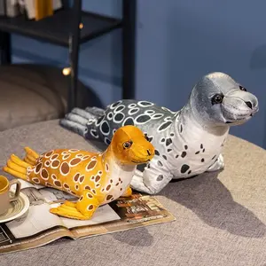 Realistic Seal Plush Toy, Soft Ocean Animal Stuffed Doll, Pool Decoration, Kids Swimming Companion, Birthday Gift, Cuddly Stuffed Animal