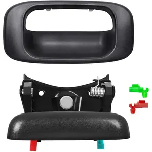 Tailgate Tail Gate Handle & Bezel For GMC Sierra 1000,1000HD,2500HD,2500,3000 (1999-2007), For Chevy Silverado With Rod Clips