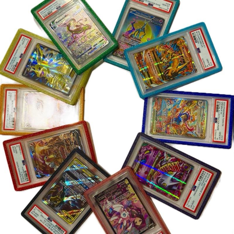 Sparkly PSA Card Guards - Premium Snap-In Slab Protector Cases NO CARD INCLUDED (20+ Colors and Limited Editions for Sports Cards + TCG Slabs)