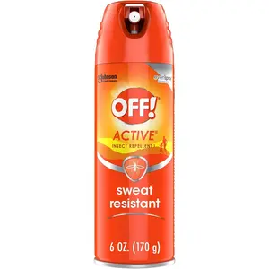 OFF! Active Insect Repellent, Sweat Resistant 6 oz ( Pack of 3)