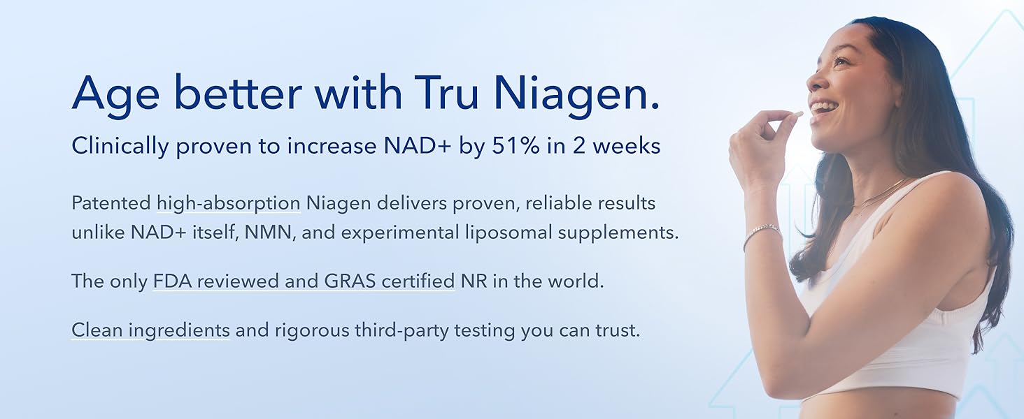 Tru Niagen Pro 1,000mg | 60 Capsules | NAD+, Clinical Strength Tru Niagen Pro 1,000mg | 60 Capsules | NAD+, Clinical Strength