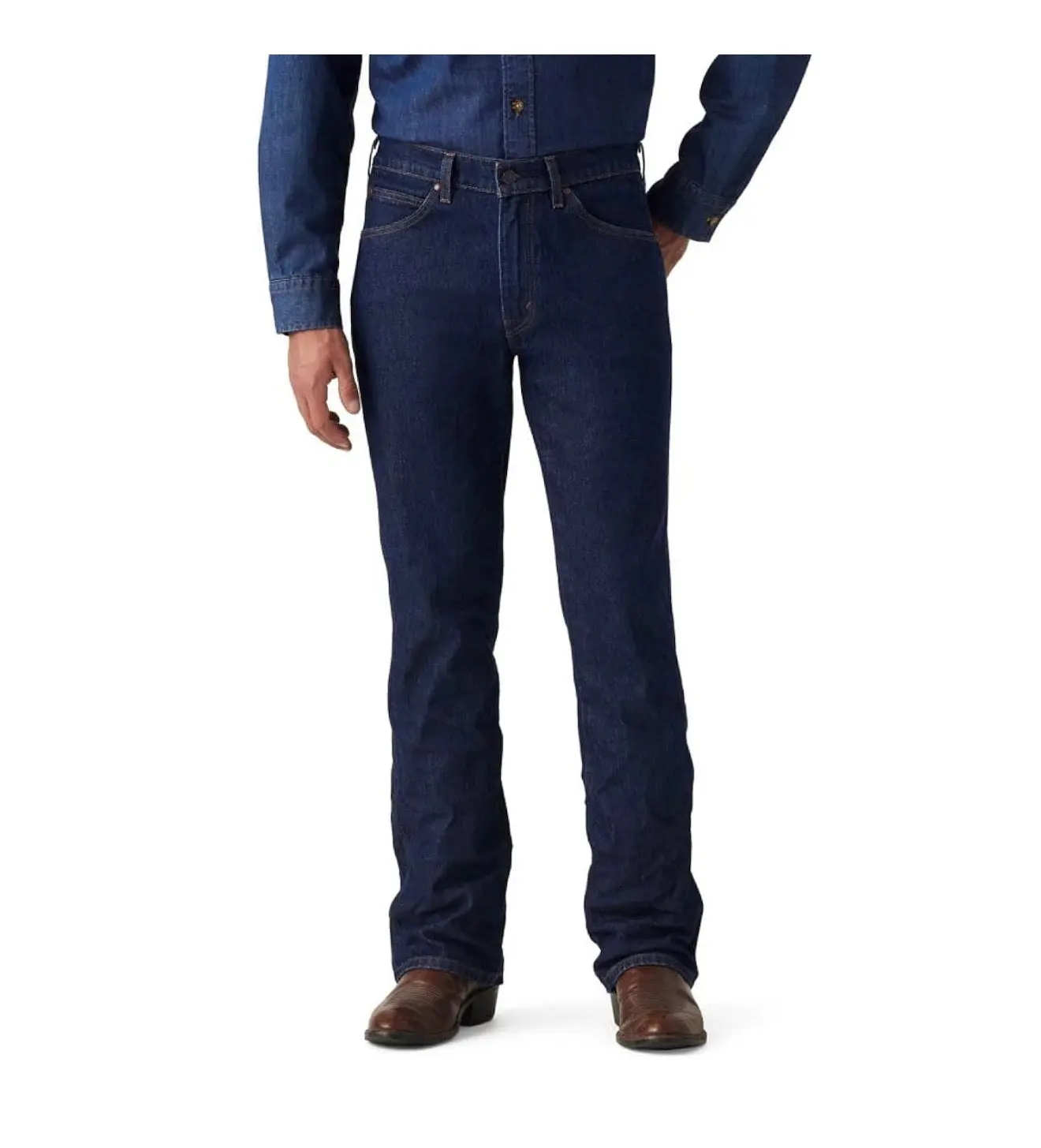 LEVIS 537 WESTERN BOOTCUT DARK BLUE DENIM -000X10018 - TikTok Shop
