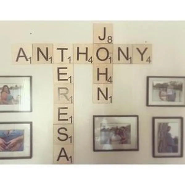 Scrabble Wall Tiles| Wall Letters| Scrabble Wall Art| Wood Scrabble Letters| Personalized Scrabble Tiles