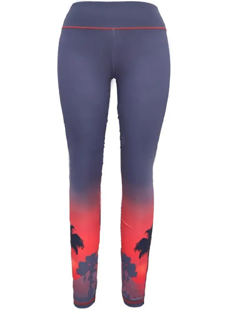 California Sunset Women's Fishing Leggings for Comfort and Style with UPF50+ Protection