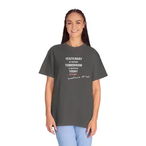 "Today is Mediocre" Tee, Comfort Colors for High Quality Comfort, Funny Inspirational Quote T-Shirt, Message Tee, Garment-Dyed Top, Casual Wear, Unisex Shirt, Gift for Friends