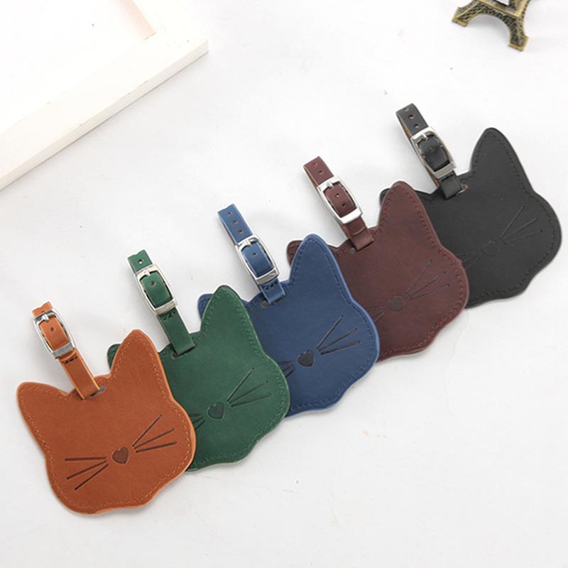 Creative Leather Luggage Tags Suitcase Hangtags
