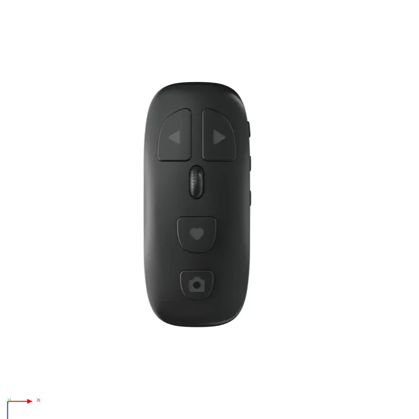 Wheeled Phone Remote Controller, Tiktok Video Swipe Control, Smart Selfie Remote with Zoom Function, Volume Control for Android & iOS Devices