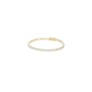 SHASHI Diamond Tennis Medium Bracelet in Gold